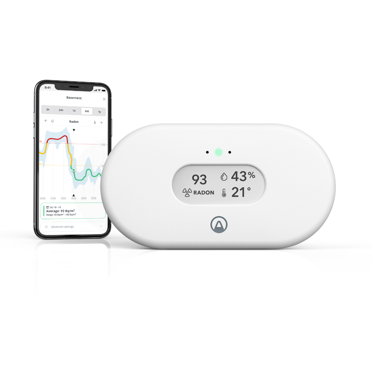 Airthings View Radon ( PNCR-C recommandé)